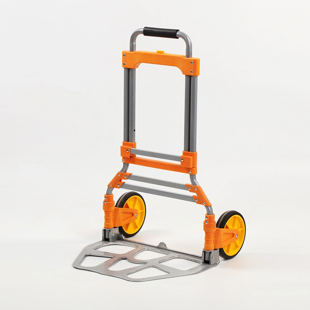 Dolly and Folding Hand Truck Aluminum Luggage Trolley Cart with PP+TPR Wheels