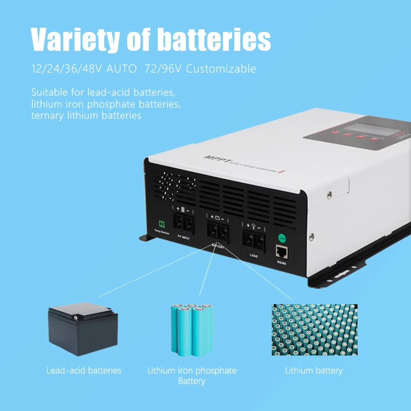 Panel solar inteligente Controlador del regulador de 24V 12V DC MPPT 30 a 50 a 80 a las Energías Renovables Cargador Solar MPPT controladores