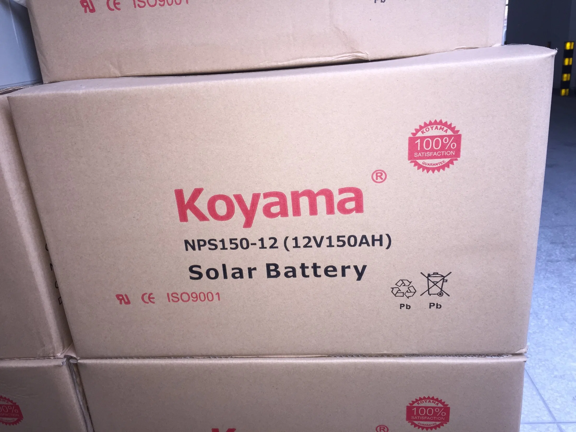 Koyama150-12 NPS (12V 150Ah) Ciclo profundo de la batería de gel de batería solar