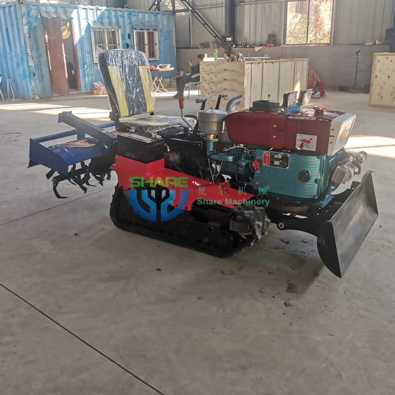 Mini motoculteurs rotatifs diesel et motoculteur rotatif pour machine à chenilles agricole de ferme.