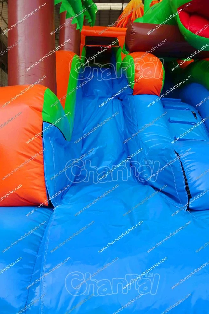 Dinosaur Bounce House Inflatable Slide Volcano Dino Inflatable Water Slide for Sale Chsl888