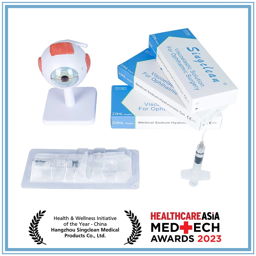 Singclean High Viscoelastisity Ophthalmic Viscoelastic Device Solution Hyaluronic Acid Gel for Eye Surgery