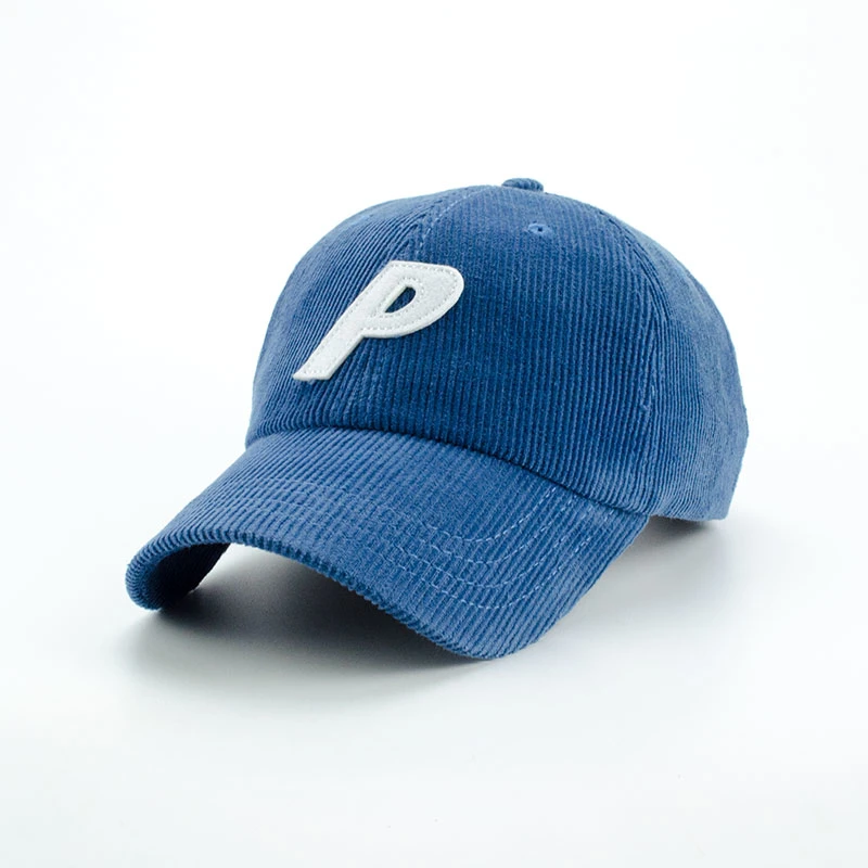 Popular Corduroy Baseball Cap with Patch Embroidery Fashion Sports Golf Cap Promotion Hat