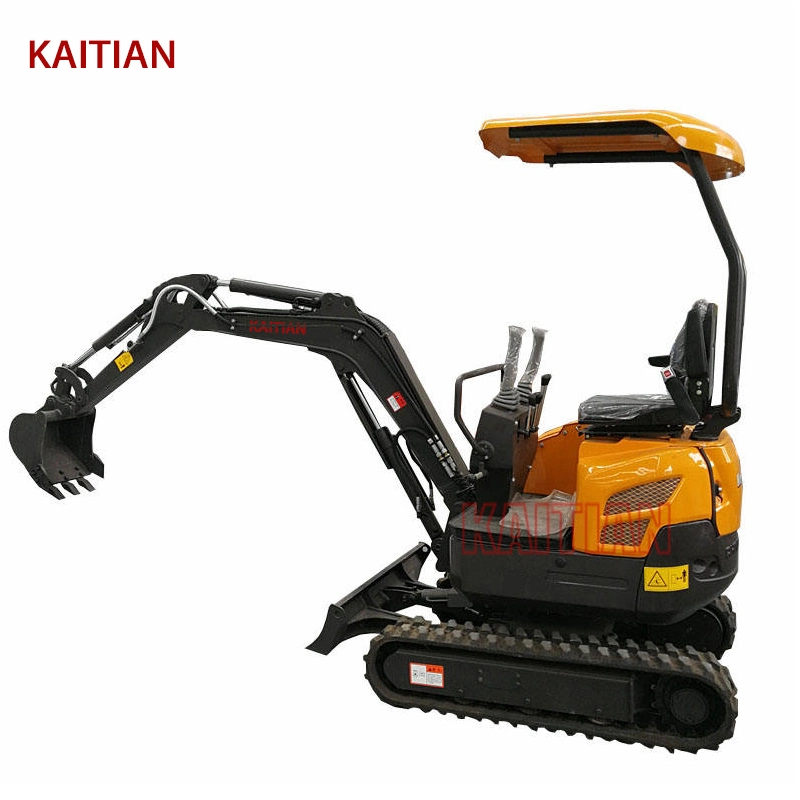 Factory Smallest 1.4 Ton Hydraulic Rubber Crawler Tracked Backhoe Bucket Mini Digger Excavators