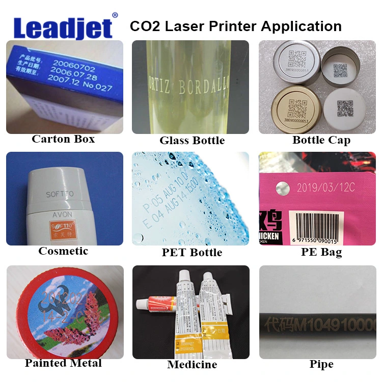 30W C02 Laser Marking Machine PVC Pipe Printer Batch Number Character Marker