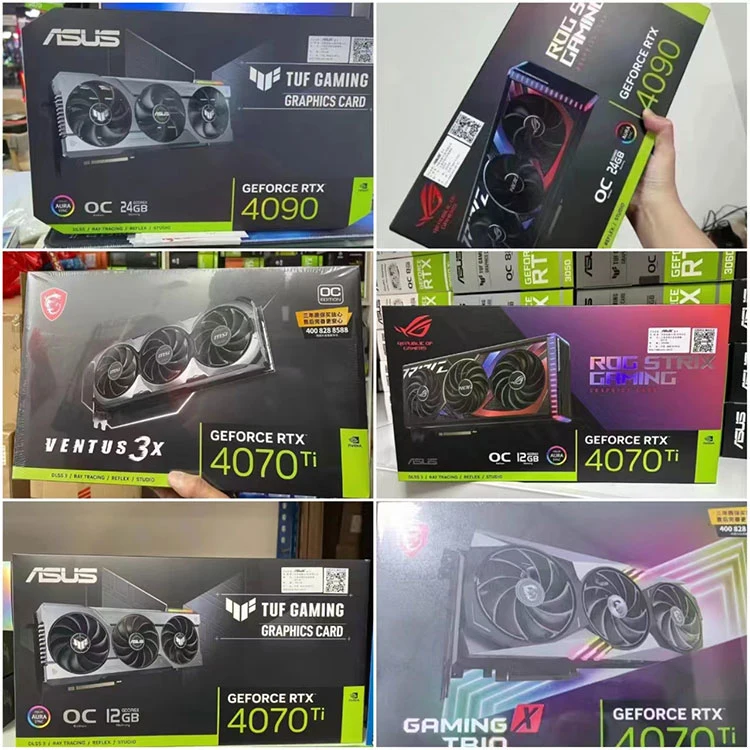 Geforce RTX 4090 Rtx40 Series Juegos Tarjeta gráfica Nvidia 24GB RTX 4070 RTX 4080