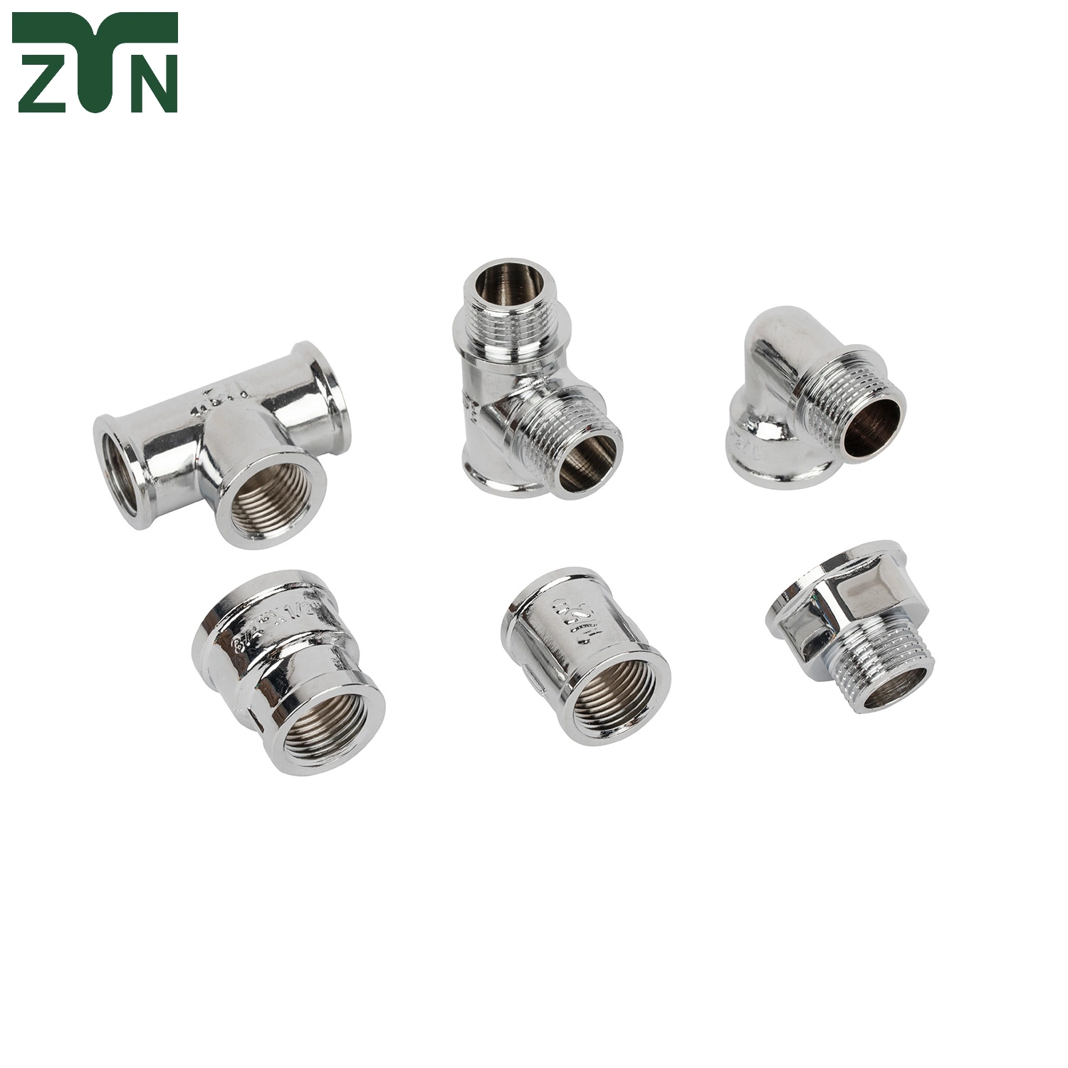 Combination & Joint Fittings Pipe Copper Connector Threaded Pipe Fitting Brass Compression Fitting