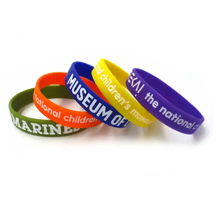 Personalized Silicone Wristbands Rubber Bracelets Sport Wristband