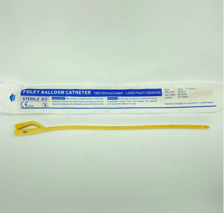 Foley Catheter latex Free, deux et trois voies