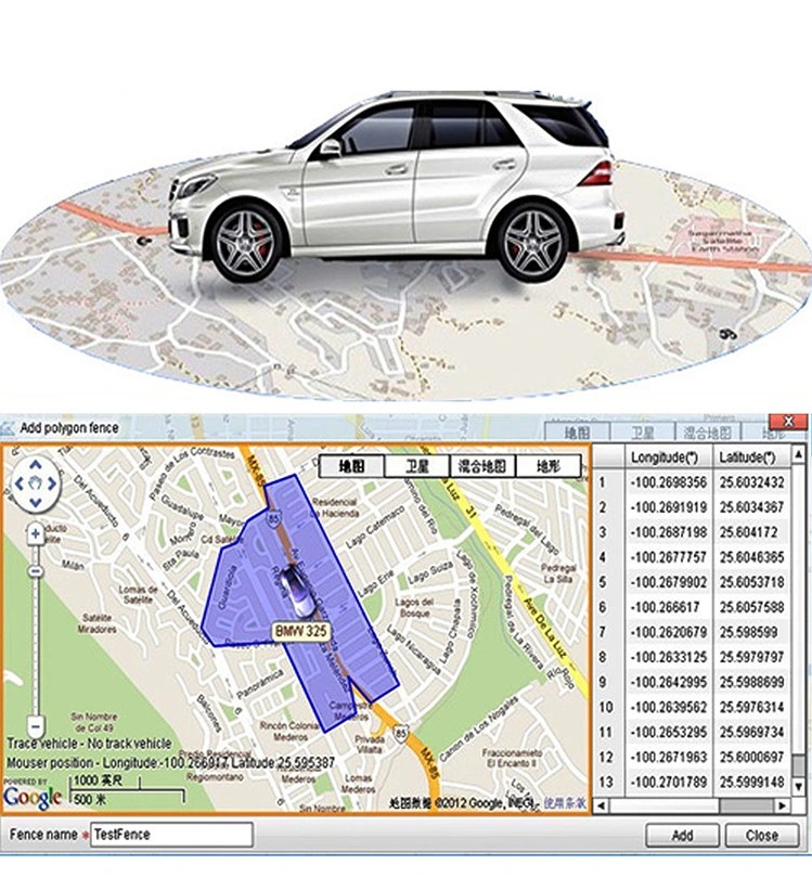 3-G-Sensor de eje con la aceleración y desaceleración alarma GPS Tracker (TN)