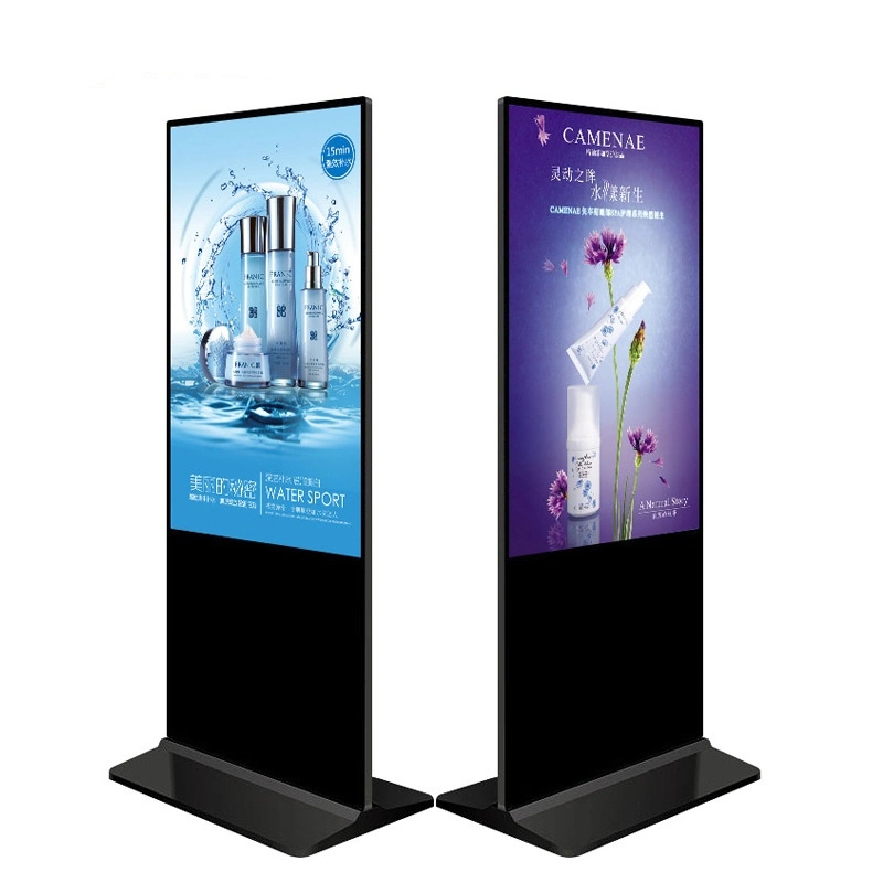 Suporte de chão WiFi Android digital signage quiosque de tela de toque 55" 65" 43" para a publicidade de interior