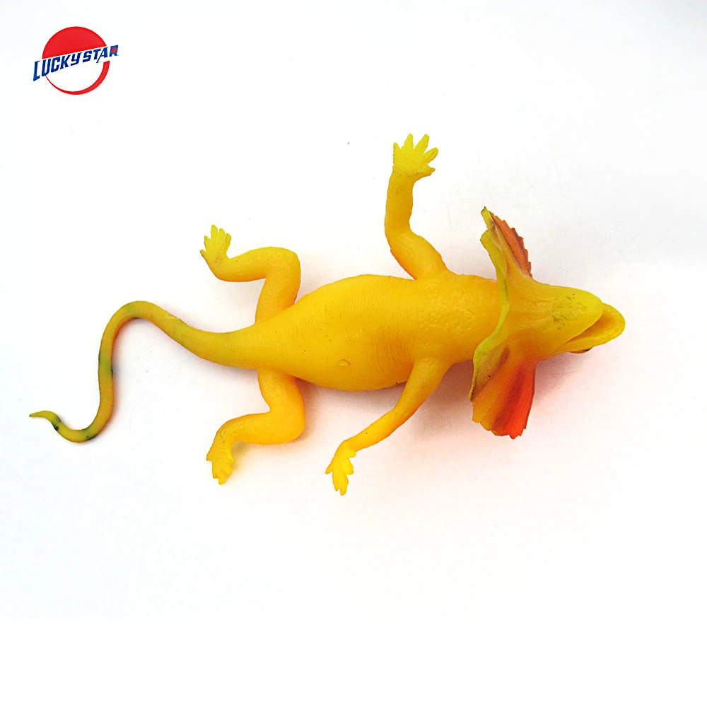 Quality Assurance TPR Chameleon Reptile Decompression Toy Animal Squeeze Toys Boys Stress Relief Toys