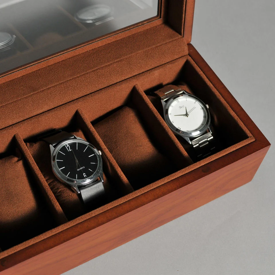 Customized Wooden Display Case Wrist Luxurious Delicate Watch Gift Box