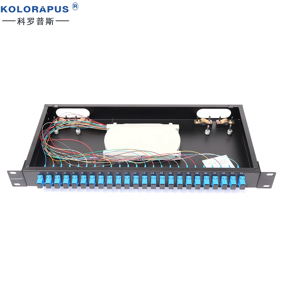 Kolorapus 1u-24 Rack Optical Fiber Distribution Frame (terminal box) Sc Type