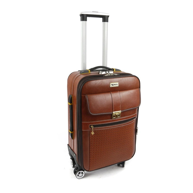 PU Wheeled Trolley Travel Luggage Suitcase Case Bag