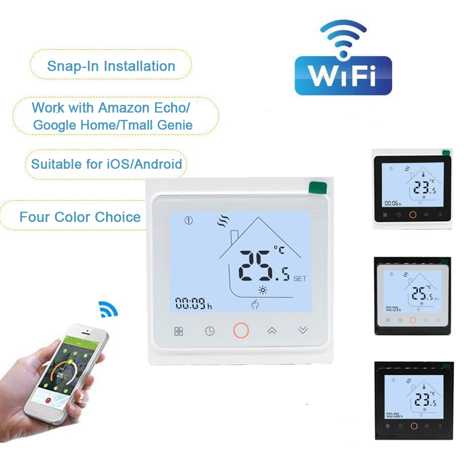 Casa de Calor Eléctrico de control de WiFi termostato termostato ambiente inteligente de la pared de gas o caldera de calefacción de suelo