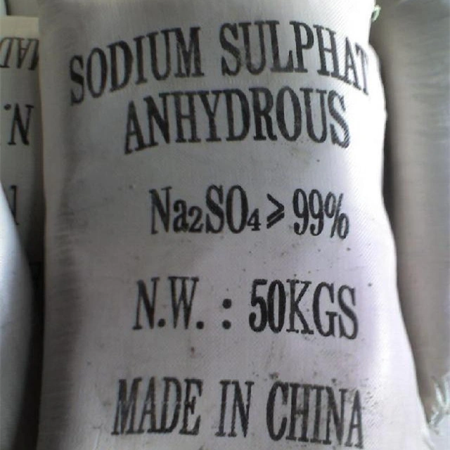 Anhidro, sulfato de sodio al 99% de Na2SO4 de vanguardia Industrial/CAS 7758-82-6