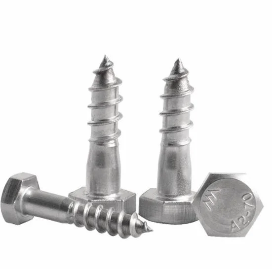 DIN 571 Hex Head Lag Coach Wood Screws for Furniture