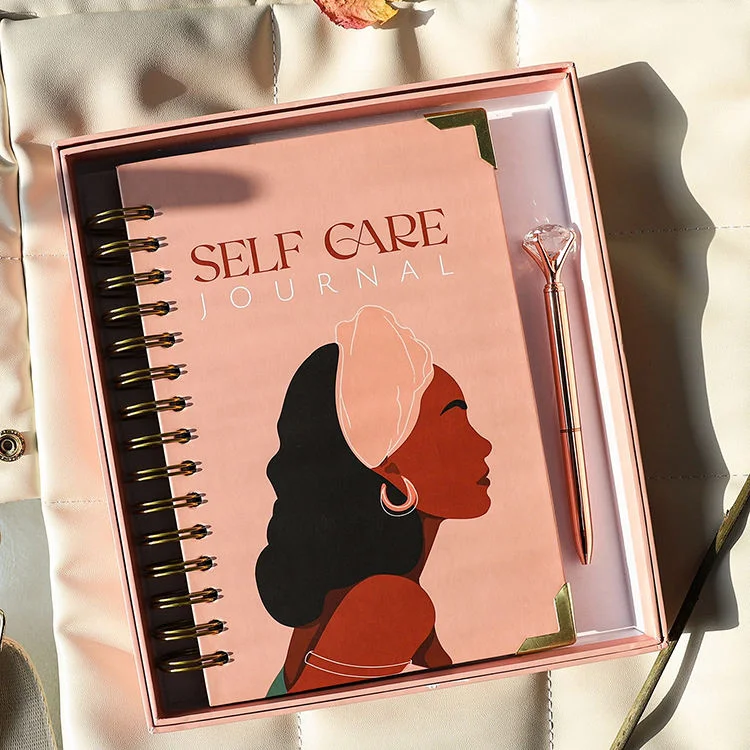 Impressão de livro de amostra grátis encadernação Saúde mental diária personalizada Auto Caderno de agenda Care Journal Organizador espiral para presentes