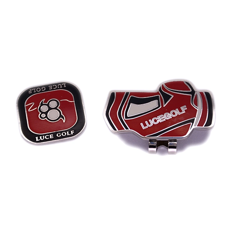 fait sur mesure - promotion sur le matériel personnalisé du fabricant d'accessoires de golf plaqués argent Cadeau Bespoke émail Métal Mercedes Benz logo badge Hat clip Et marqueur à billes