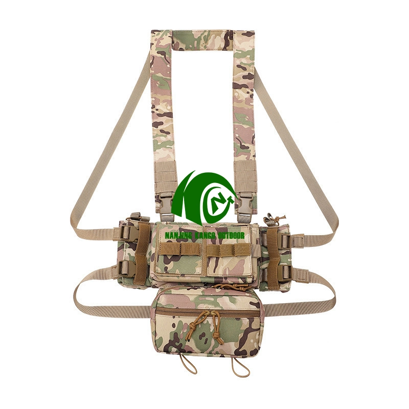 Tactical Chest Vest 600d Military Chest Rig Molle System Light-Weight Pouch Pack