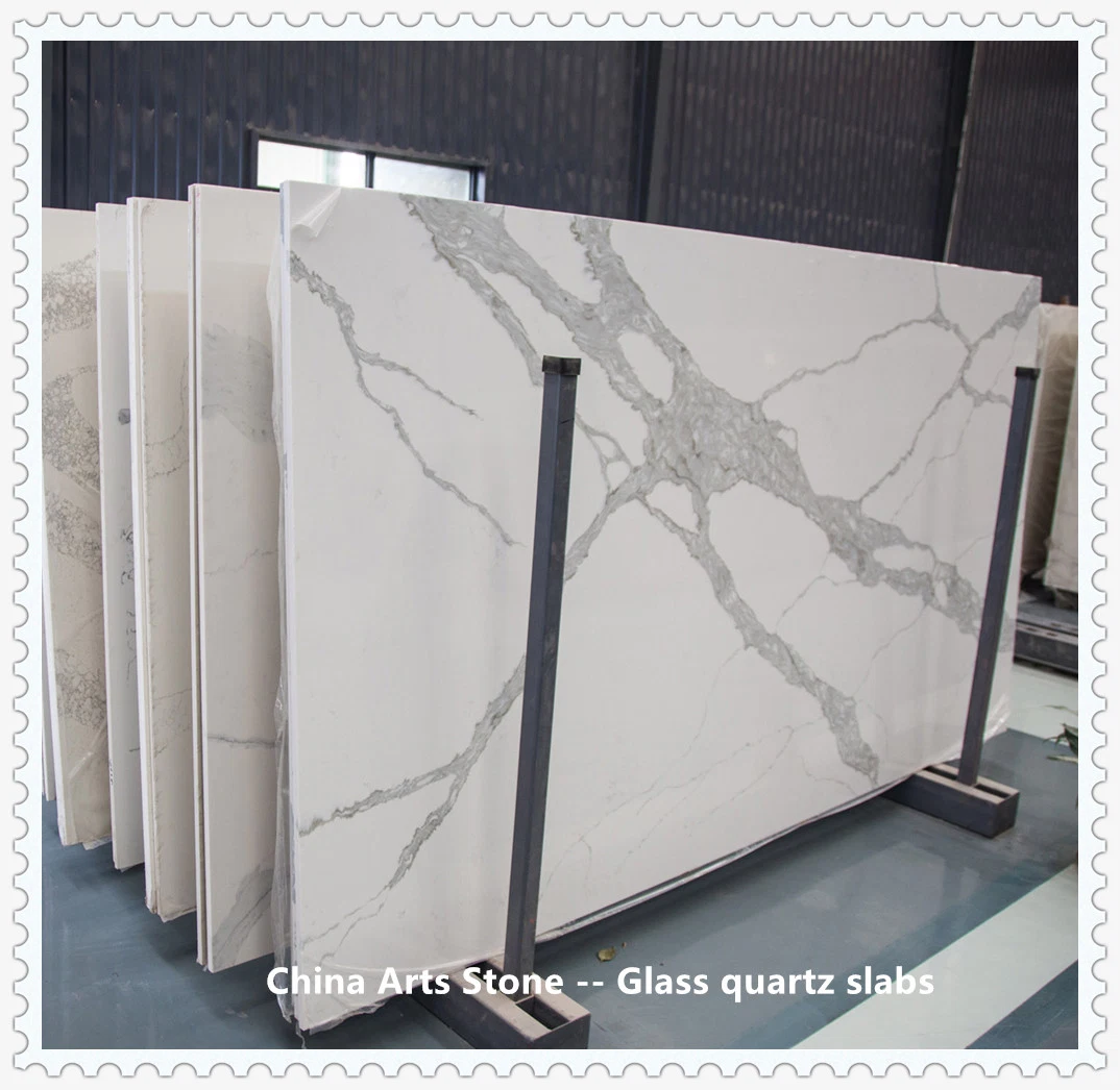 White/Black/Beige Stone Quartz, Marble, Granite Slab for Countertop and Flooring Tile Project