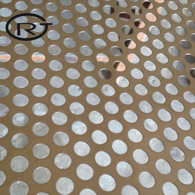 Square Metal Mesh Decorative Perforated Sheet Metal with Patterned Openings for Industrial