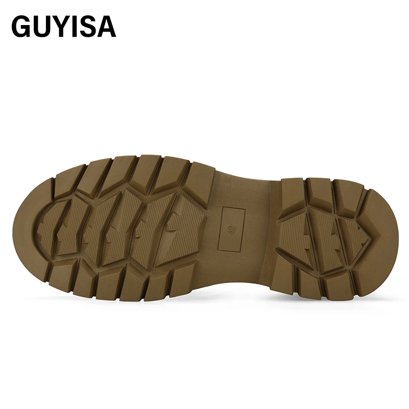 Guyisa Brand Men's CE Steel Toe Lightweight Non-Slip Industrial Construction Safety Boots