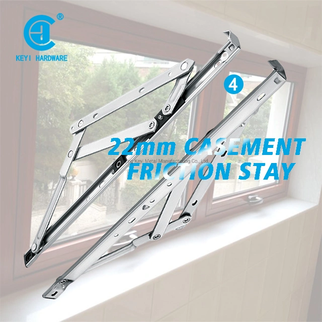 Keyi Metal Ykpx18 20-Groove Curtain Wall Top Hung Window with 2-Point Lock Window Component