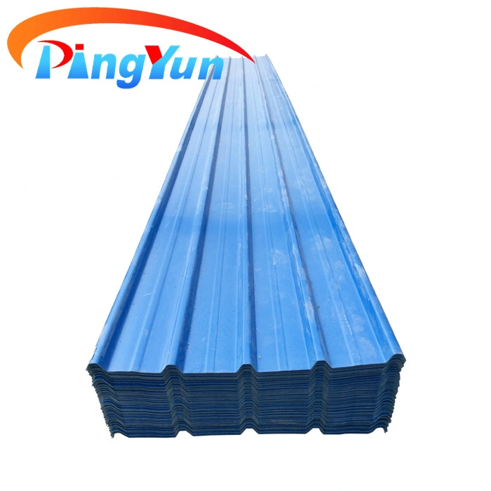 Heat Insulation Materials V Shape Color Corrugated Plastic Roofing Sheets Product for Sale