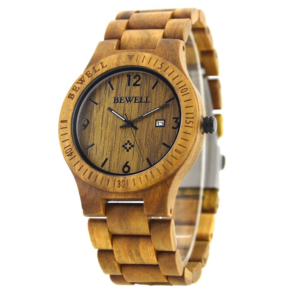 Best Selling Hot Bewell Quartz Handmade Fashion Wood Wrist Watch