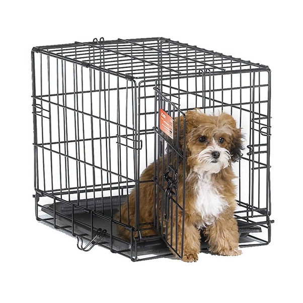 Double-Door Metal Foldable Large Heavy Duty Pet Dog Crate Dog Cage