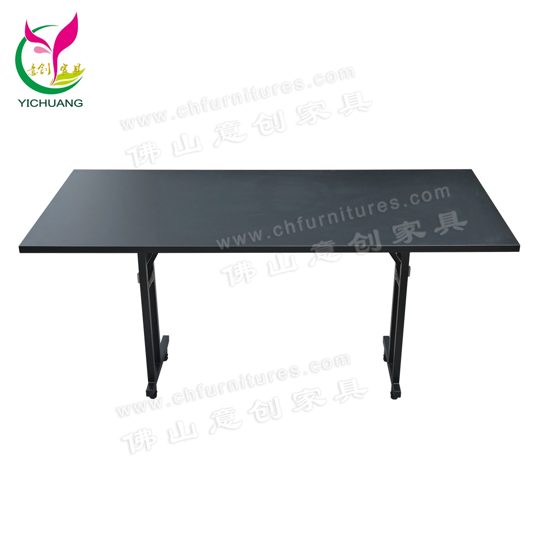 Yc-T153 Foshan Wholesale/Supplier Black Modern Meeting Room Table