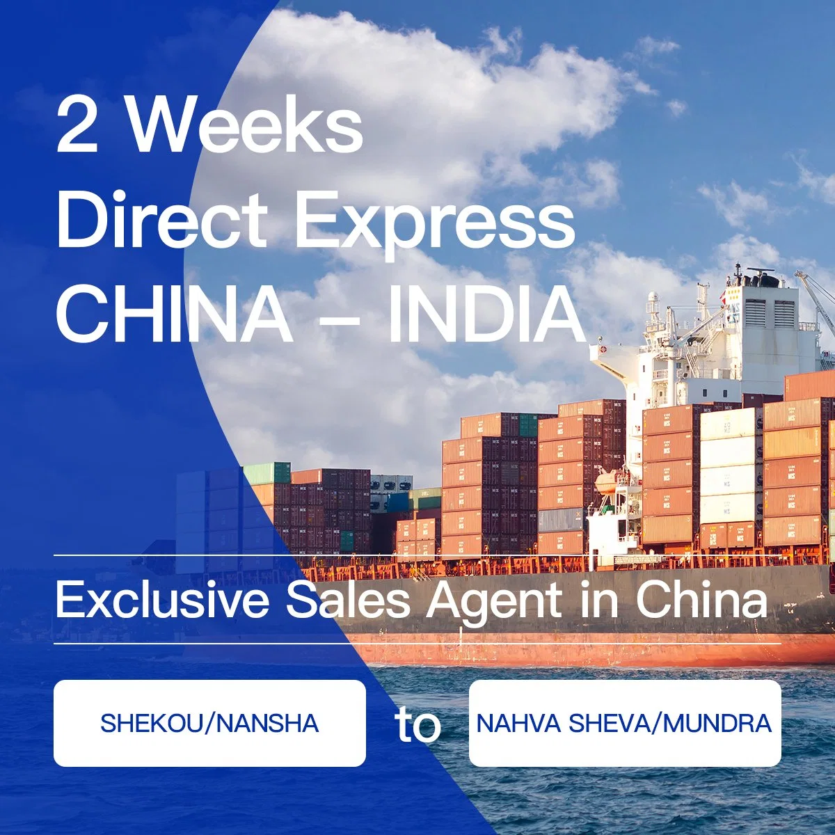 Door to Door Logistics Services From Shanghai, China to Mundra, India, Professional Shipping Agent