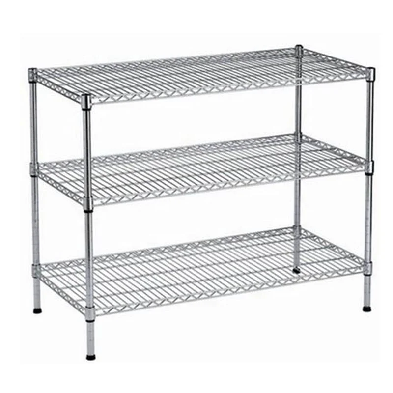 Kitchen Storage Wire Shelf in Powder Coating 5 Tiers Wire Display Rack