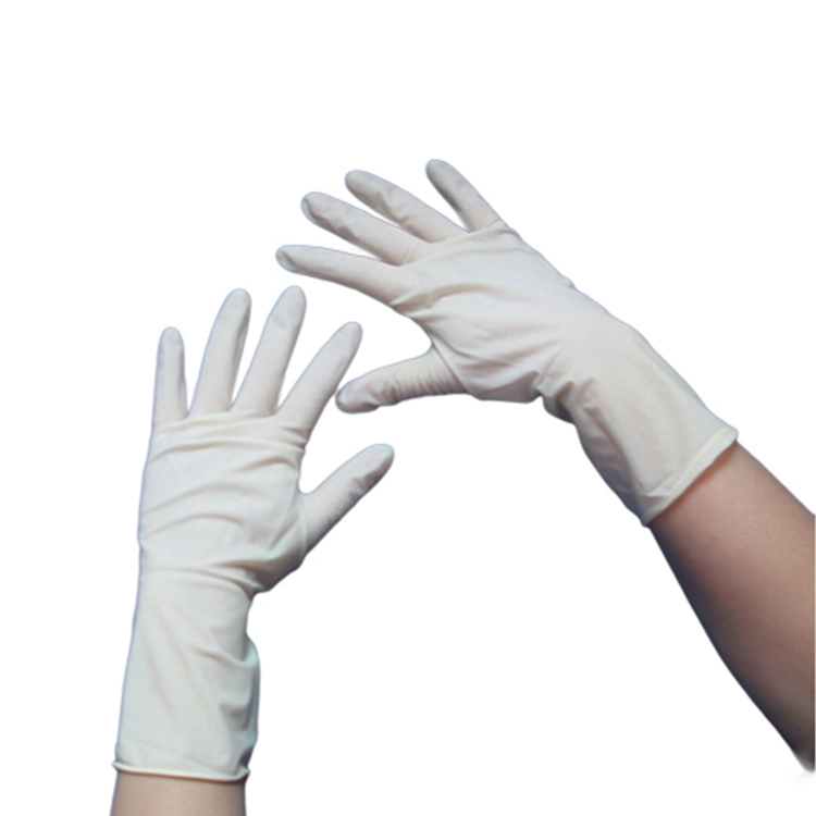 Disposable Medical Use Free-Powder Latex Examination Glove