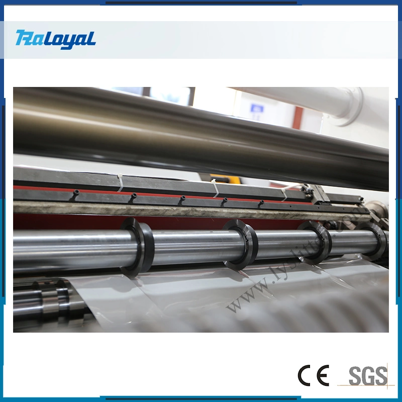 High Speed Servo Drive Adhesive Paper Pet Polyester Slitting Rewinding Machine