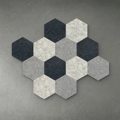 Hexagon 100% Polyester Self Adhesive Wall Acoustic Panel