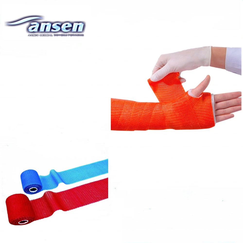 Fiberglass Fabric Multi-Color Medical Orthopedic Plaster of Pairs Bandage