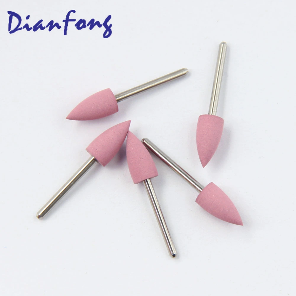 CF103m High quality/High cost performance  Medium Pink Flame Shaped Bur High Speed (FG) Dental Polishing Bur Silicon Polisher for Ceramic