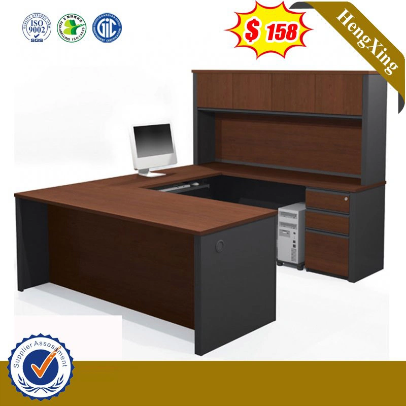 Melamine Office Executive Desk mit Beistelltisch in europäischem Design (UL-MFC579)