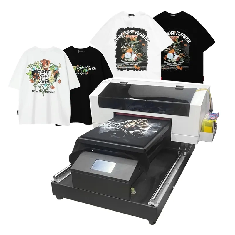 High Quality A3 DTG Printer Direct to Garment Digital Flatbed Desktop DTG Printert-Shirt Printing Machine for Cotton Fabric