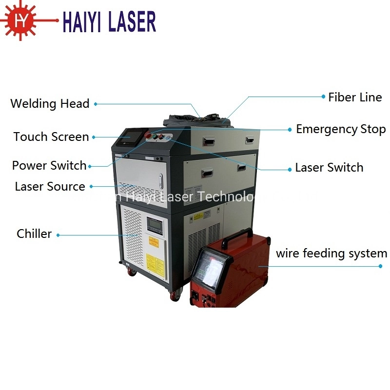 Hand Held Laser Welding Machine 1000W 1500W Wire Filling System