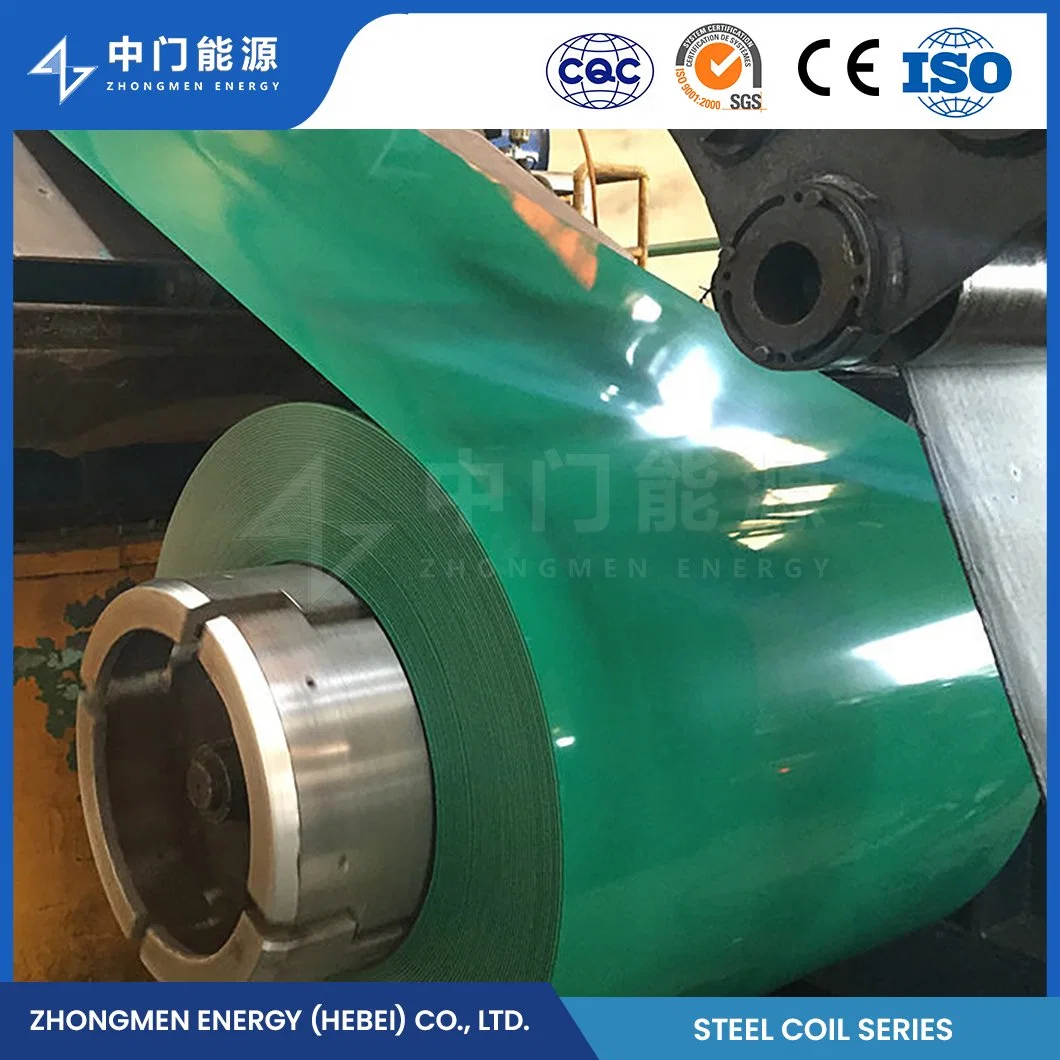 OEM Custom Black PPGI Galvanized Steel Coil ASTM AISI Prepainted Galvanized Steel China Q215 S235jr PPGI White Color Prepainted Galvanized Steel