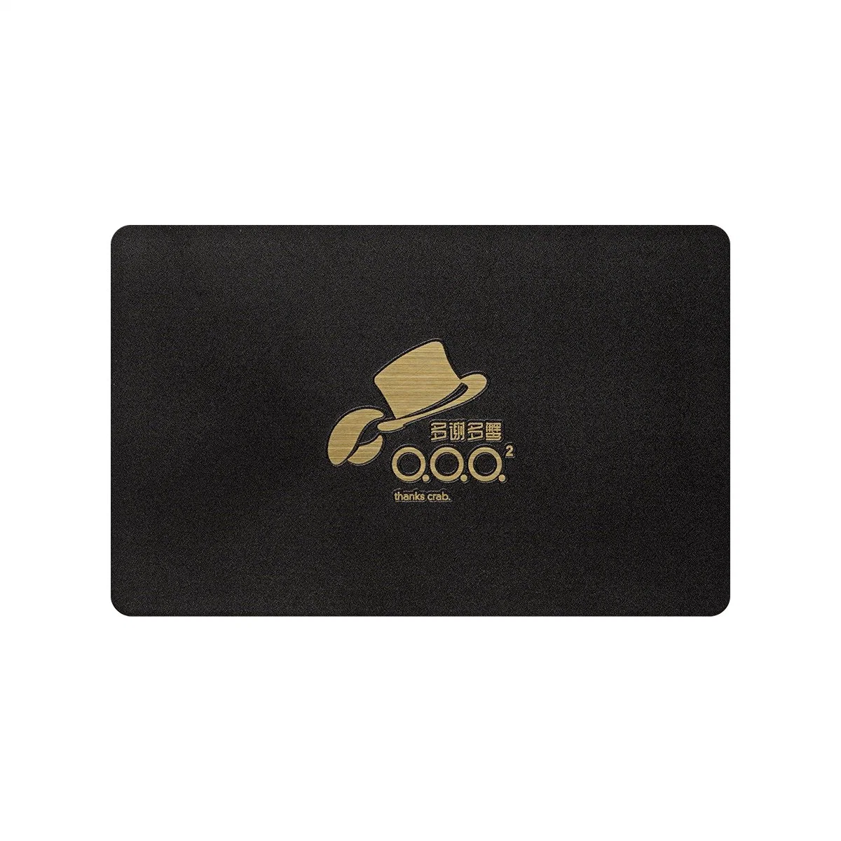 Plain Blank Matte Black Ntag215 NFC Card with Personalized Logo