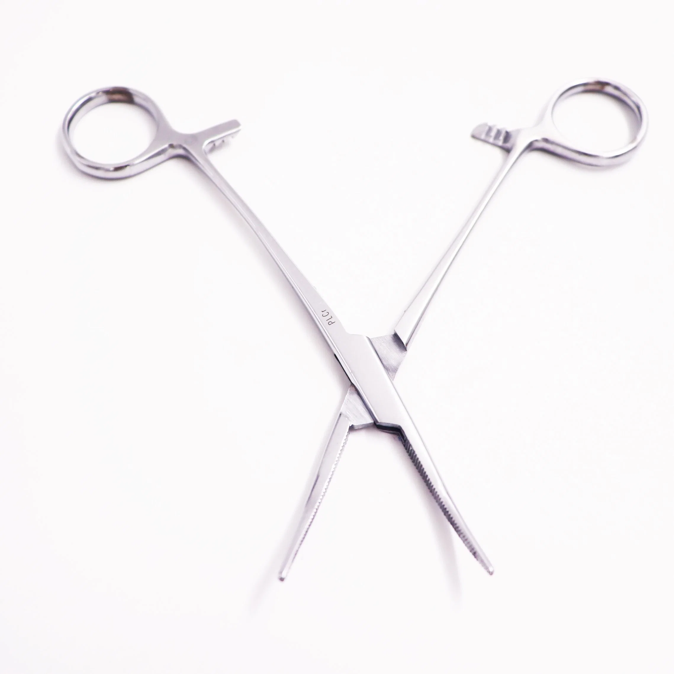 Surgical Medical Operating Device Hemostatic Forceps Plier of Curved Tips