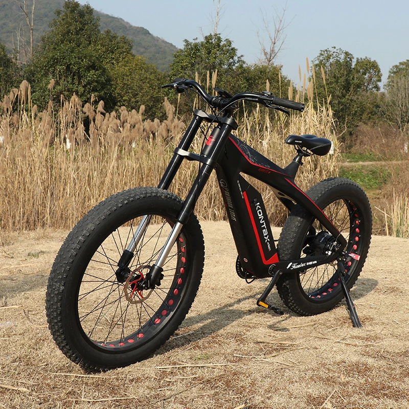 Kontax Alta calidad Carbon Bike Electric, Electric Bicycle 1000W, eBike 20/26inch E-MTB