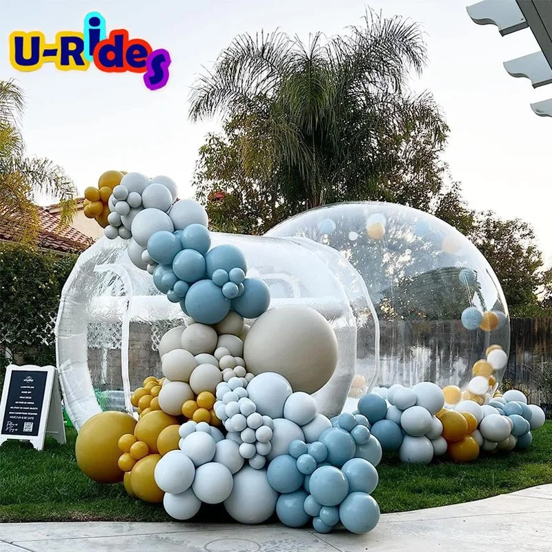 Novo design balão inflável de tenda gigante cheio de 100% de PVC casa divertida com ventilador para casamento de festa