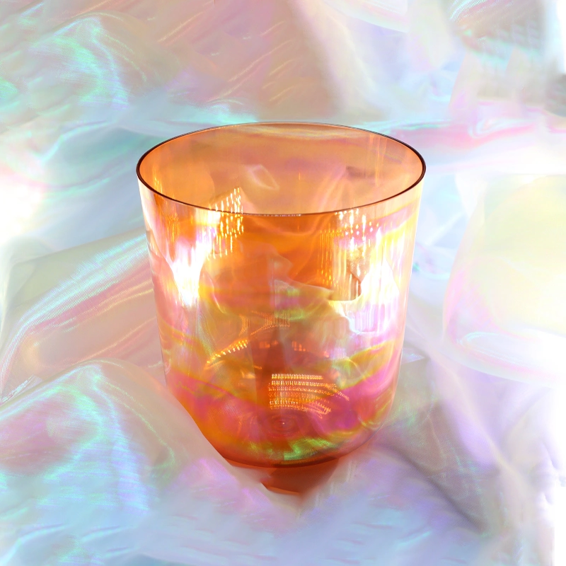 Amazing Sound Transparent Energy Chakra Quartz Crystal Singing Bowl for Sound Healing