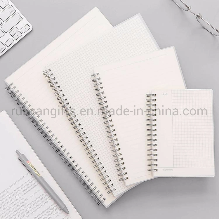 Tapa de PP Cuaderno de espiral Cuaderno de escuela A5, A6, B5